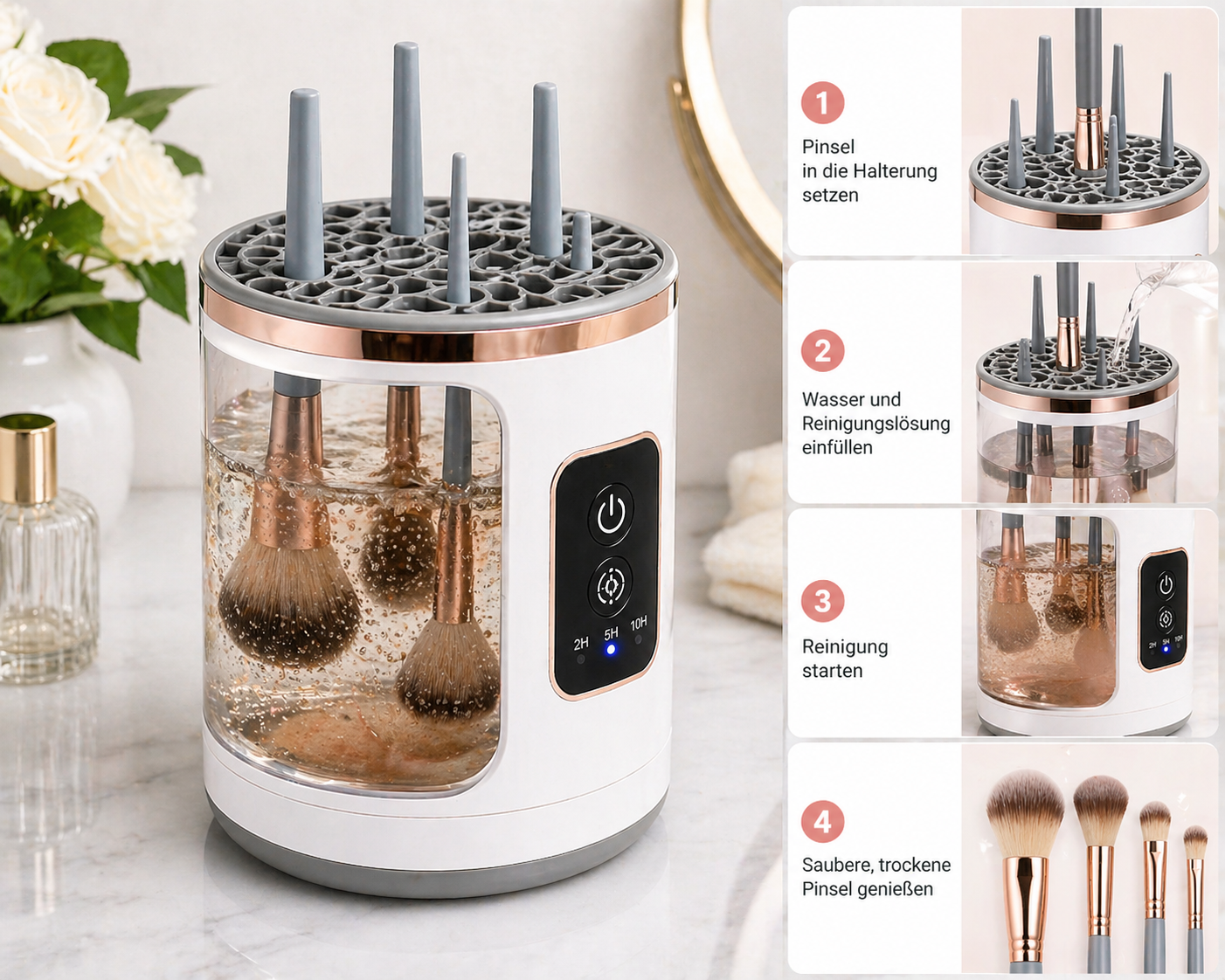 PrincessBrush™ – Electric Makeup Brush Cleaner